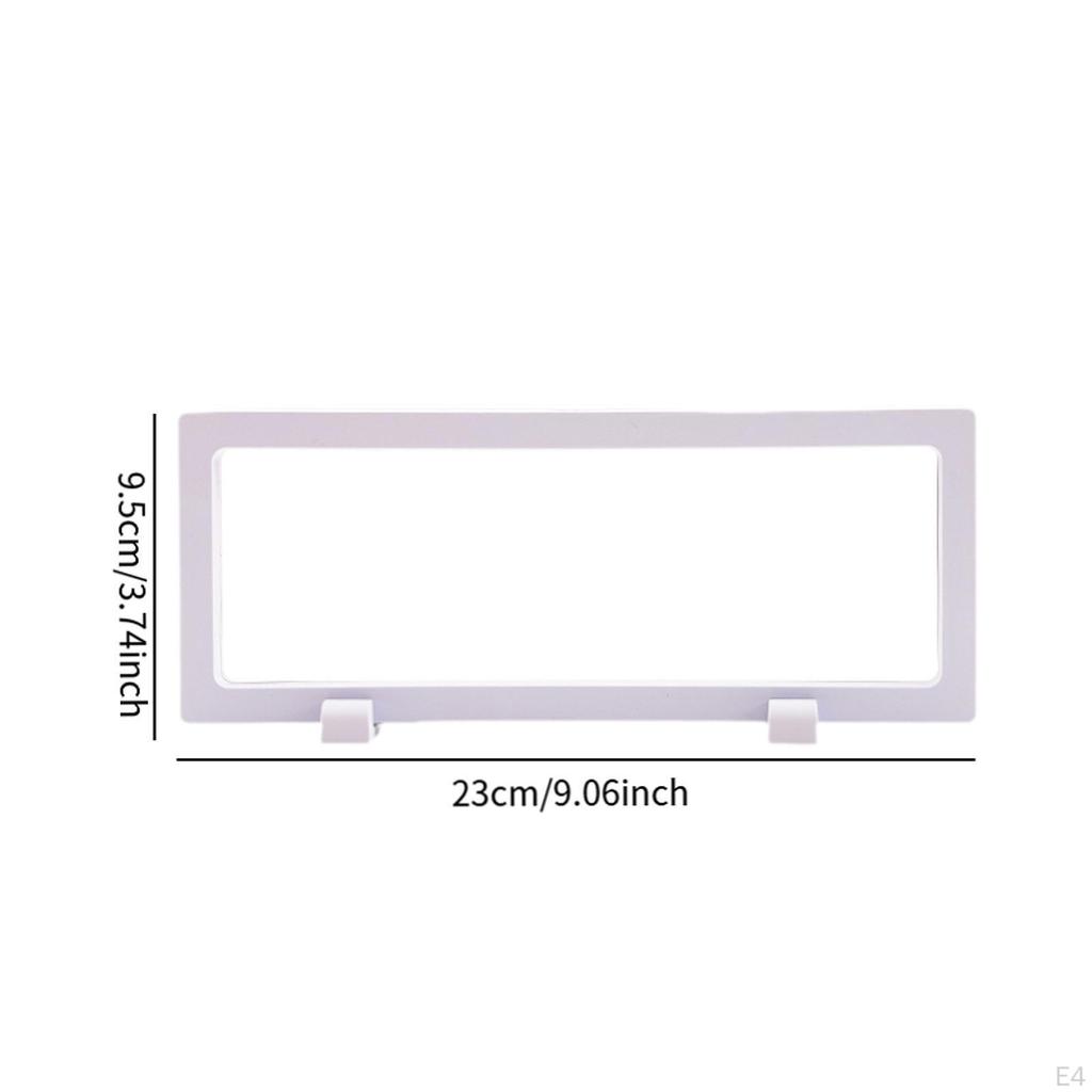 Floating Frame Display Case Stand Holder Gift with Base Sturdy Multifunctional Organizer