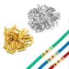 50PCS 453 U-shaped Terminal Tab Cold Inserts Connectors Cold Terminal Small Teeth Fascia Terminal 0.3-1.5mm2 Car Accessories