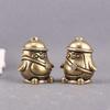 Pure Brass Penguin Ornament - Cute Mini Figurine for Home, Tea Pet, Desk, Living Room, Bedroom Decor.