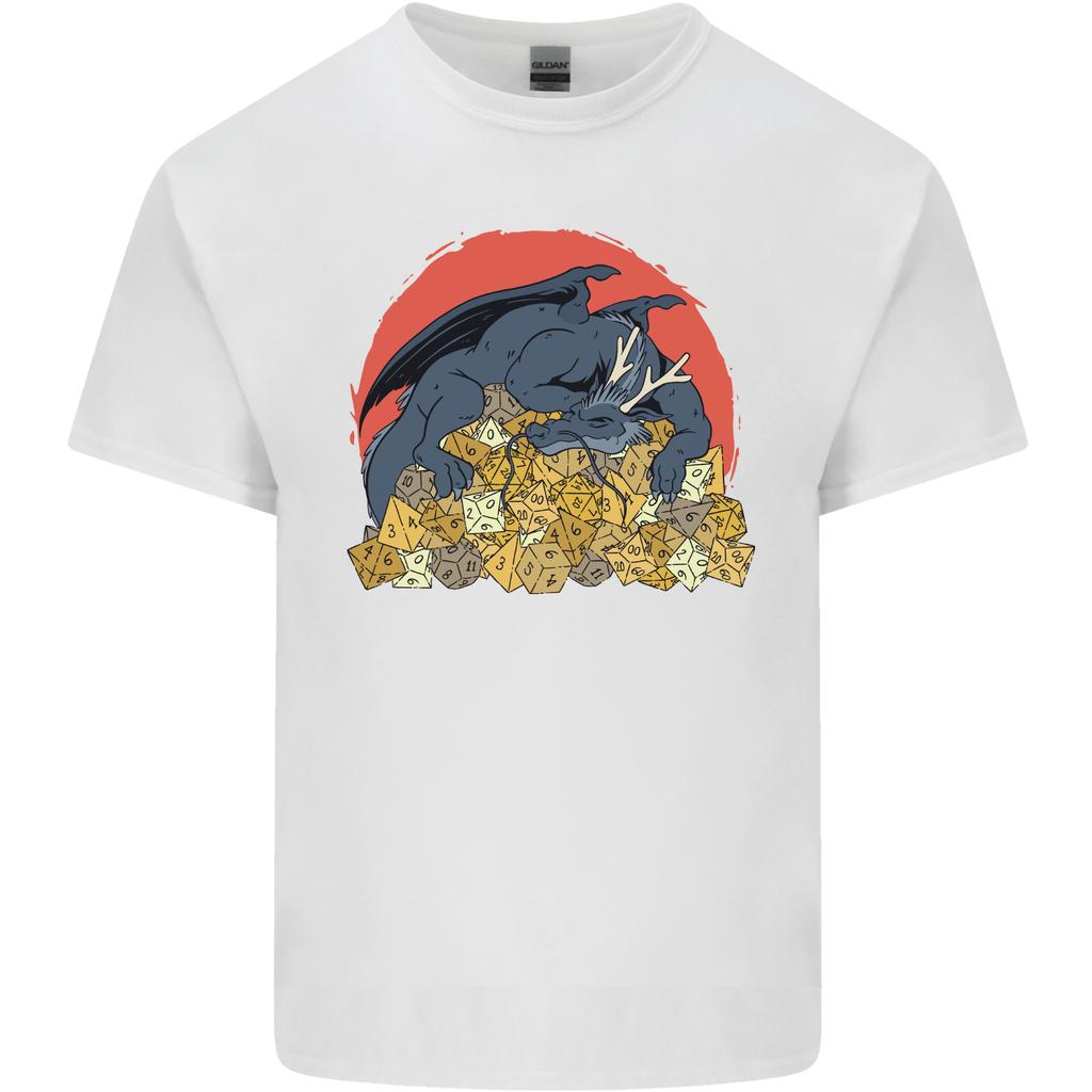 RPG Sleeping Dragon Roleplay Games Dice Unisexs Light Cotton TShirt