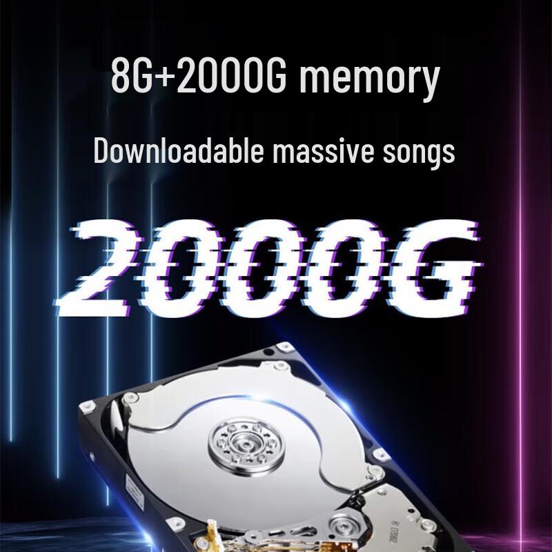 Sansui K93 Portable Home KTV Speaker System with Touchscreen Display