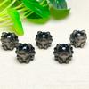 "Silver Obsidian Nine-Tailed Fox Pendant Bracelet Accessory”