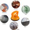 IMT 4.9" Glass Suction Cup Tiles Window Lifter, Power Grip Vacuum Lifter For Glass/Tiles/Mirror/Granite Lifting, Dent Repair Sucker Plate, Double