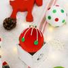 Plush Christmas Balls with Lanyard Seasonal Hanging Ornaments Elegant Xmas Tree Decoration for Home And Holiday Parties