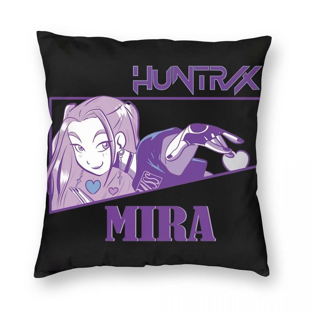 KPop Demon Hunters Pillowcase Printing Fabric Cushion Cover Gift Throw Pillow Case Cover Home Square 45X45cm