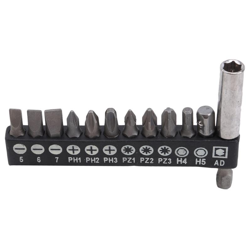 Screwdriver Bit Set Hex Bits Socket Adapter Holder Extension Bar Home Appliances Repair Tool Set