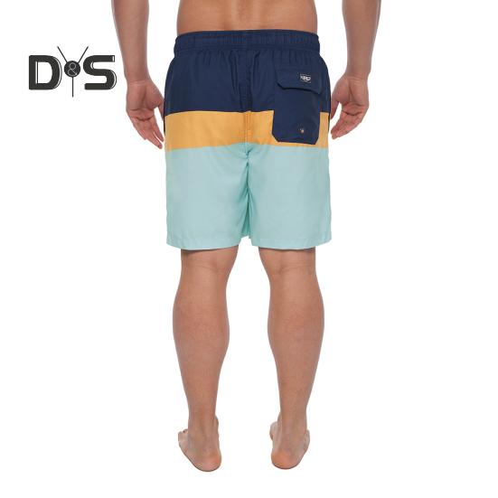 Men Shorts 3D Printing Design Elastic Waist Breathable Quick Dry Stretch Swim Trunks Beach Shorts with Adjustable Drawstring