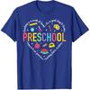 Preschool Teacher Pre-K Heart First Day of Preschool Kids T-Shirt