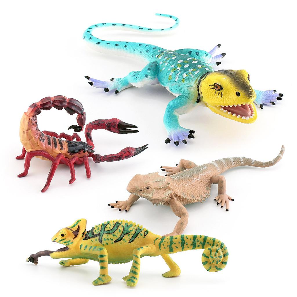 Lifelike Amphibian Pvc Chameleon Scorpion Lizard And Bearded Dragon Collectible Models Perfect For Decoration And Gifts