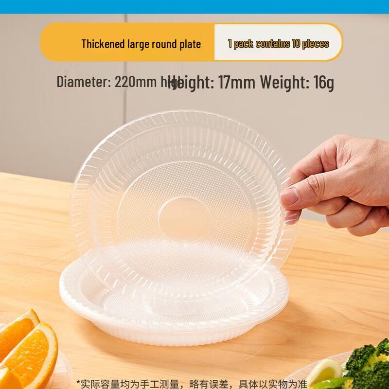 Thickened Plastic Dinner & BBQ Plate