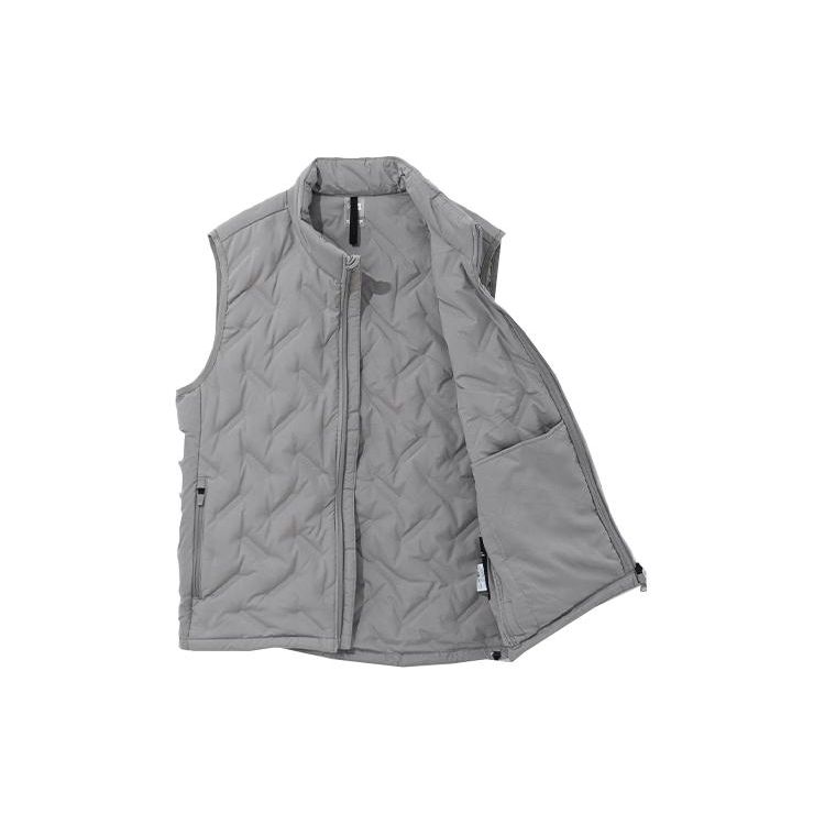 New Era Leichte Daunenweste mit Stehkragen, Unisex-Westen, Grau 12866458