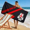 Beach Towel with FC Pro Vercelli Club Badge, Quick Dry Lightweight, Ultra Soft Absorbent, for Vacation Pool Gift