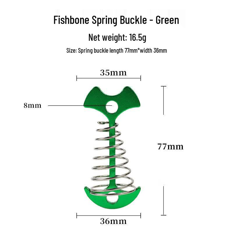 Yuzhan Outdoor Camping Deck Fix Fishbone Tent Pegs (16-Pack)