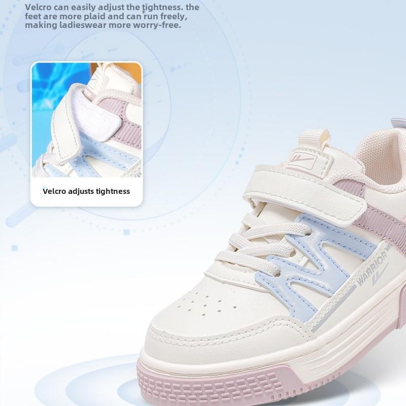 Warrior Color Matching Board Shoes Spring and Autumn New Student Versatile Casual Shoes Girls Soft-soled White Shoes
