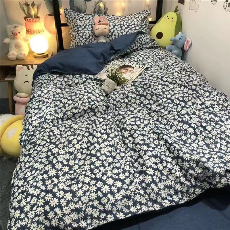 Floral Quilt Cover Sheet Three-piece Single Bed Set Household Bedding