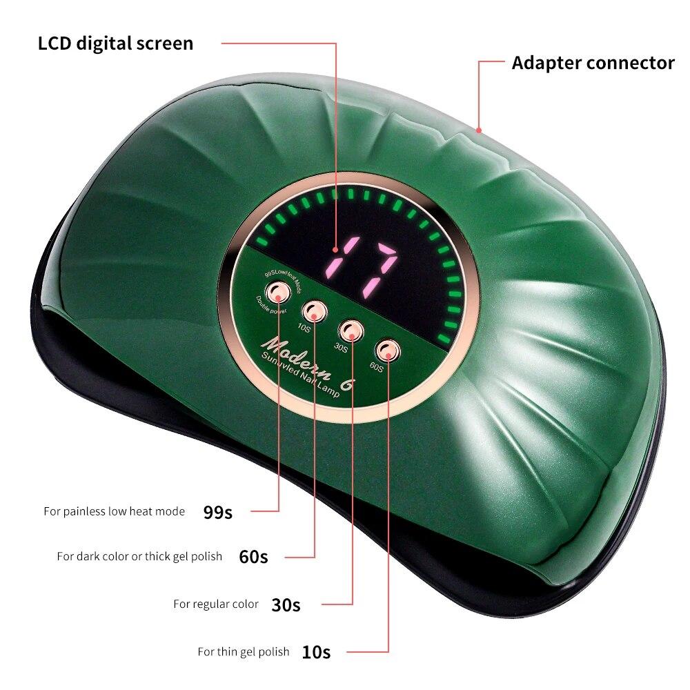 Lampe Séchoir à Ongles UV LED Professionnelle 69LEDs pour Séchage de Tous les Vernis Gel pour Ongles Lampe à Ongles à Capteur Infrarouge pour Manucure Outil de Salon