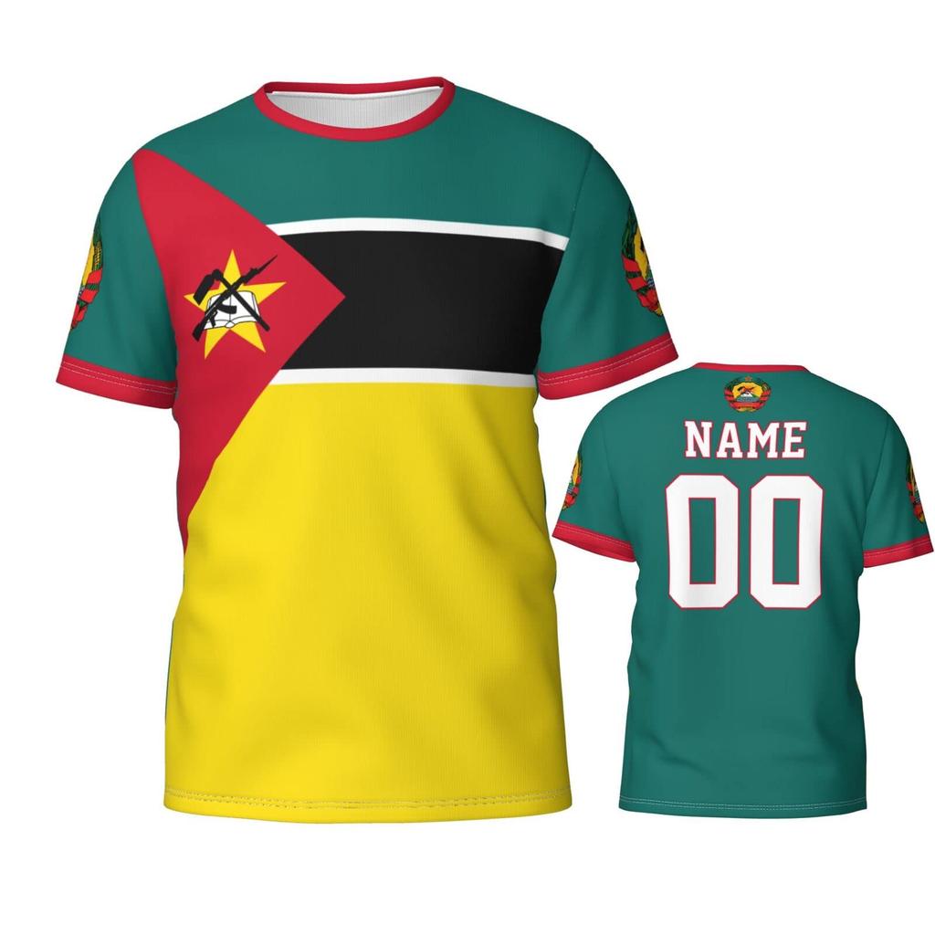 Custom Name Mozambique Flag Emblem Men's Patriotic T Shirt 3D Tops Sport Soccer Shirts 2025