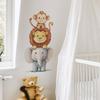 Forest Animals Wall Sticker for Children's Rooms Boys Girls Baby Room Decoration Wallpaper Monkey Elephant Lion