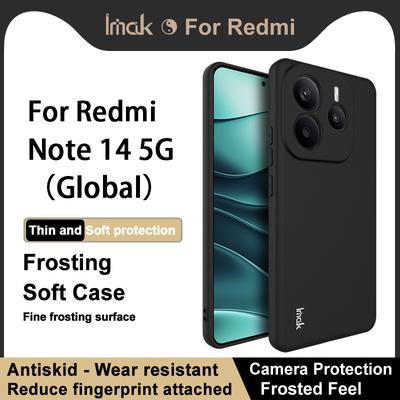 For Redmi Note 14 5G Phone Case IMAK UC-3 Matte Soft Cover