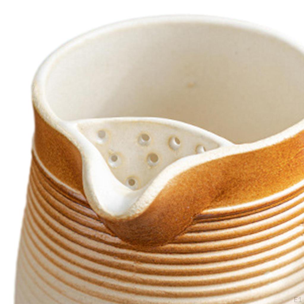 Ceramic Teapot Porcelain Tea Pot Maker Kettle with Rope Wrapped Handle for Household