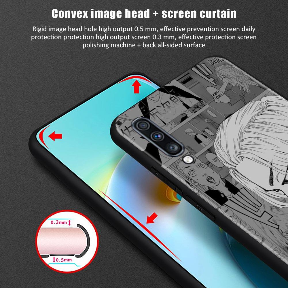 Silikonový kryt s motivem komiksů Tokyo Revengers pro Samsung Galaxy A50 A70 A10 A20e A30 A40 A20s A10s A10e A80 A90 A60 A30s