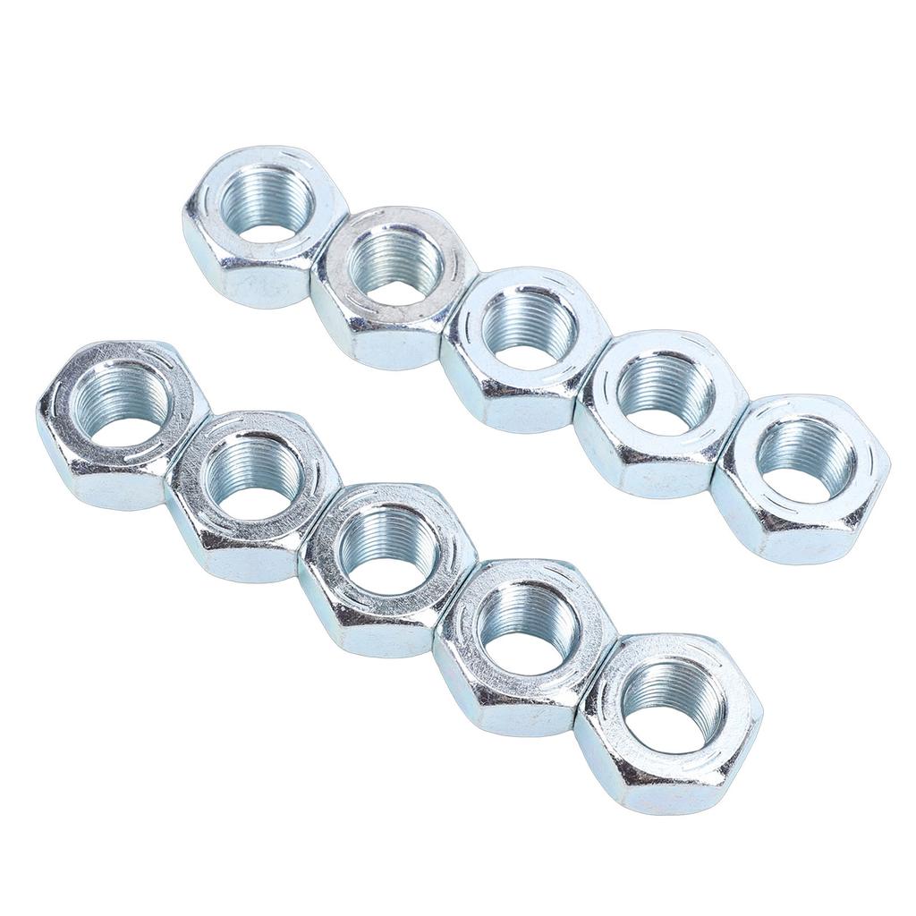 10pcs 1 2 20in Trailer Lug Nuts Zinc Plated Open End Wheel Lug Nuts for 1 2in Wheel Lug Studs RV Truck Tire Bolt 50