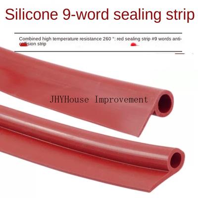 High Temperature Resistant Sealing Strip 9 Shape Auto Rubber Seals Car Door Oven Steam Doors Window Silicone P-Type Weatherstrip