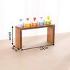Rectangle Wood Jewelry Display Risers, Wood Shelf Showcase Fixtures Detachable Display Stand For Crafts