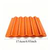 Orange Wall Mounted Drill Bit Holder Multi Size Slots Durable For Home Garage Tool Storage