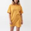 Nike Sportswear Essential Solid Logo Knit Loose Short Sleeve Dress Women Dresses Orange CJ2243-213