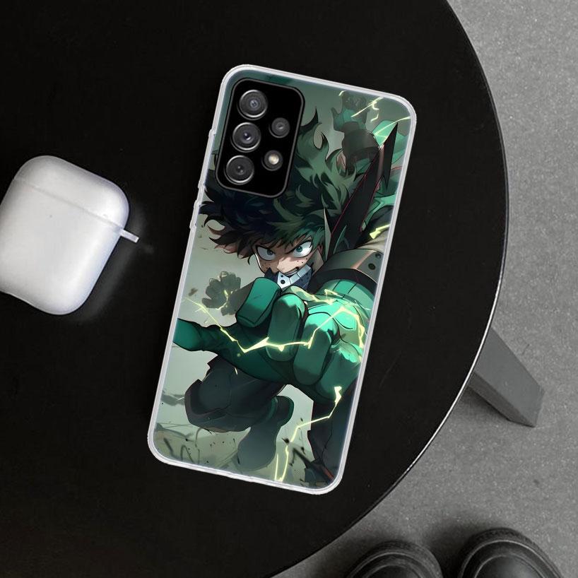 Midoriya Izuku Deku MHA My Hero Phone Case Cover for Samsung Galaxy A12 A22 A32 A52 A72 A02S A51 A50S A31 A20S A10S Note 20 Ultr