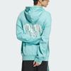 Adidas Originals V-Day Letter Print Sport Hoodie Unisex Tops Mint-Green JE3475