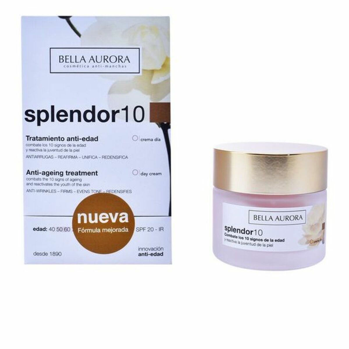 

Антивозрастной крем Splendor 10 Bella Aurora Splendor Spf 20 (50 мл) 50 мл