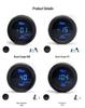 52MM Car Modification Gauge: Digital Display with Blue Light for Turbo, Water Temp, Oil Temp, Oil Pressure, Voltage (12V)