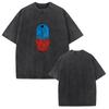Akira Manga Print T-shirt Capsule Graphic Vintage Washed Oversized T Shirt Summer Short Sleeve Tee Cotton Men Women Clothing