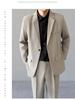 Korean Trendy Black Suit Set for Men: Stylish, Handsome, Slightly Mature Formal Wear