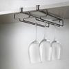 Durable Goblet Storage Shelf Two rows Kitchen Storage Shelf Wine Glass Holder  Under Cabinet
