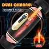 Automatic Male Masturbator Cup For Men Sex Toy 10 Vibrating Electric Pocket Pussy Stroker Vibrator Penis Stimulation Sex Machine
