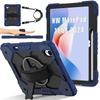 Stand Armor Case for Huawei MatePad 11.5 S 2025 2024 SLG-W50 SLG-W10 TGR-W09 360 Rotating Heavy Duty Cover with Shoulder Strap