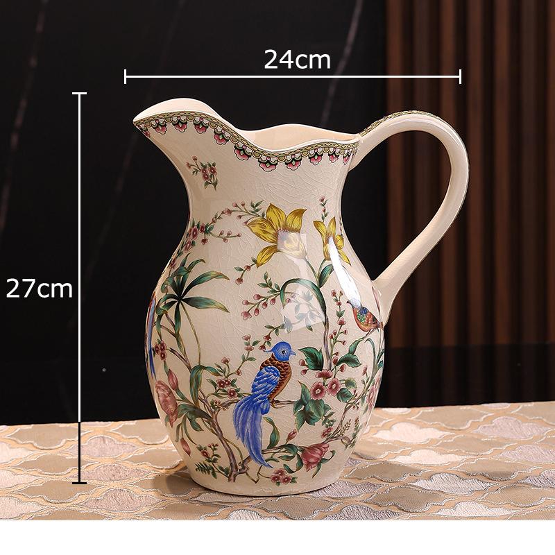 

European Classical Luxury Porcelain Vase Flower Pots Table Decoration Flowers Arrangement Floral Vases Room Aesthetic Decor