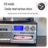 Ten-in-One Retro Vinyl Record Player: Bluetooth Speaker, Radio, Cassette & CD Player, Transcriber – Perfect Gift!