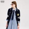 Teenie Weenie Women's Letter Polo Knit Cardigan