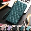 Checkered Leather Wallet Case for Samsung Galaxy A17 A16 A26 A36 A56 A15 A25 A35 A55 A05S S25 S24 Ultra FE Edge Flip Bag Cover