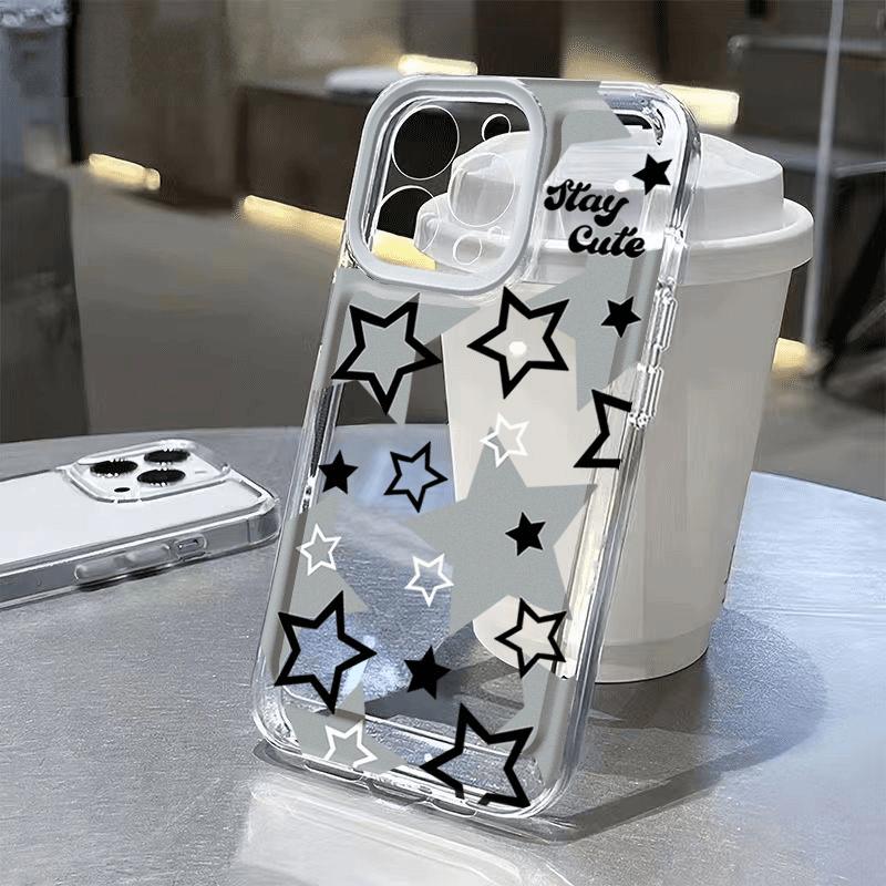 Cute Flash Star Pattern Case For Samsung Galaxy S25 S24 S23 Ultra S22 S21 S20 Plus S23 S24 FE A56 A36 A26 Note 20 Ultra Cover