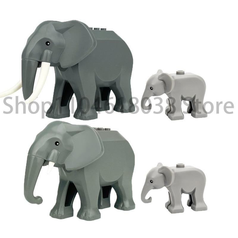 City Animal Zoo Farm MOC Building Block Pig Chicken Sheep Crocodiles Panda Dolphin Elephant Gorilla Fruit Eagle Bricks Toys A31