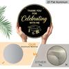 2D Flat Aluminum Graduation-themed Wall Decorations, Available In Various Sizes, Featuring A Black and Gold Minimalist Luxury Design, Making Them A