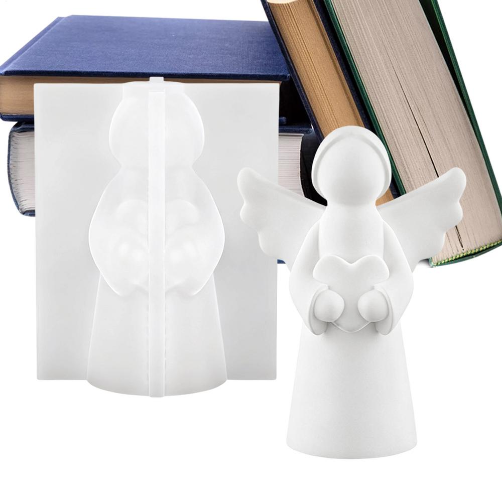 Silicone Angel Mold Silicone Plaster Moulds Table Ornament Casting Molds For Cement Party Planners Art Teachers Holiday
