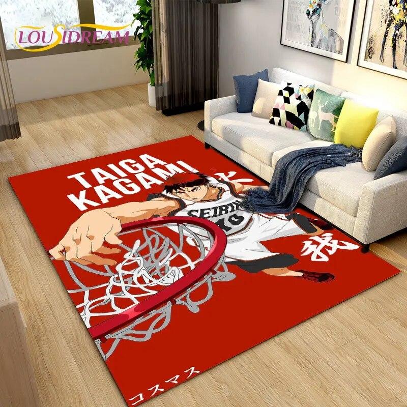 Dywan z motywem koszykówki Kuroko, dywanik do salonu, sypialni, sofy, dekoracja, antypoślizgowa mata podłogowa dla dzieci