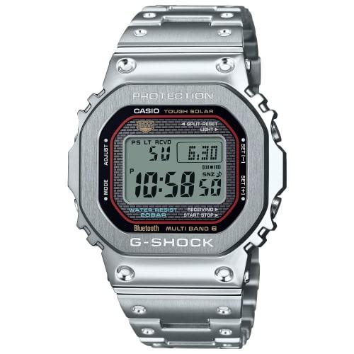 

Casio G-Shock Bluetooth-equipped, Full Metal, Radio-Controlled Solar Watch GMW-B5000D-1CJF, Men s Silver