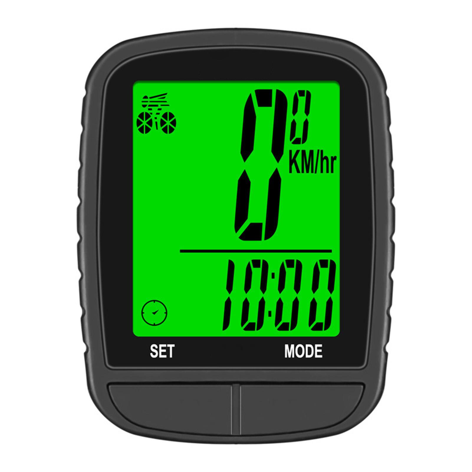 Draadloze Fiets Snelheidsmeter voor Computer 24 Functies Automatische Slaap Wakker Worden Achtergrondverlichting ABS Fiets Kilometerteller
